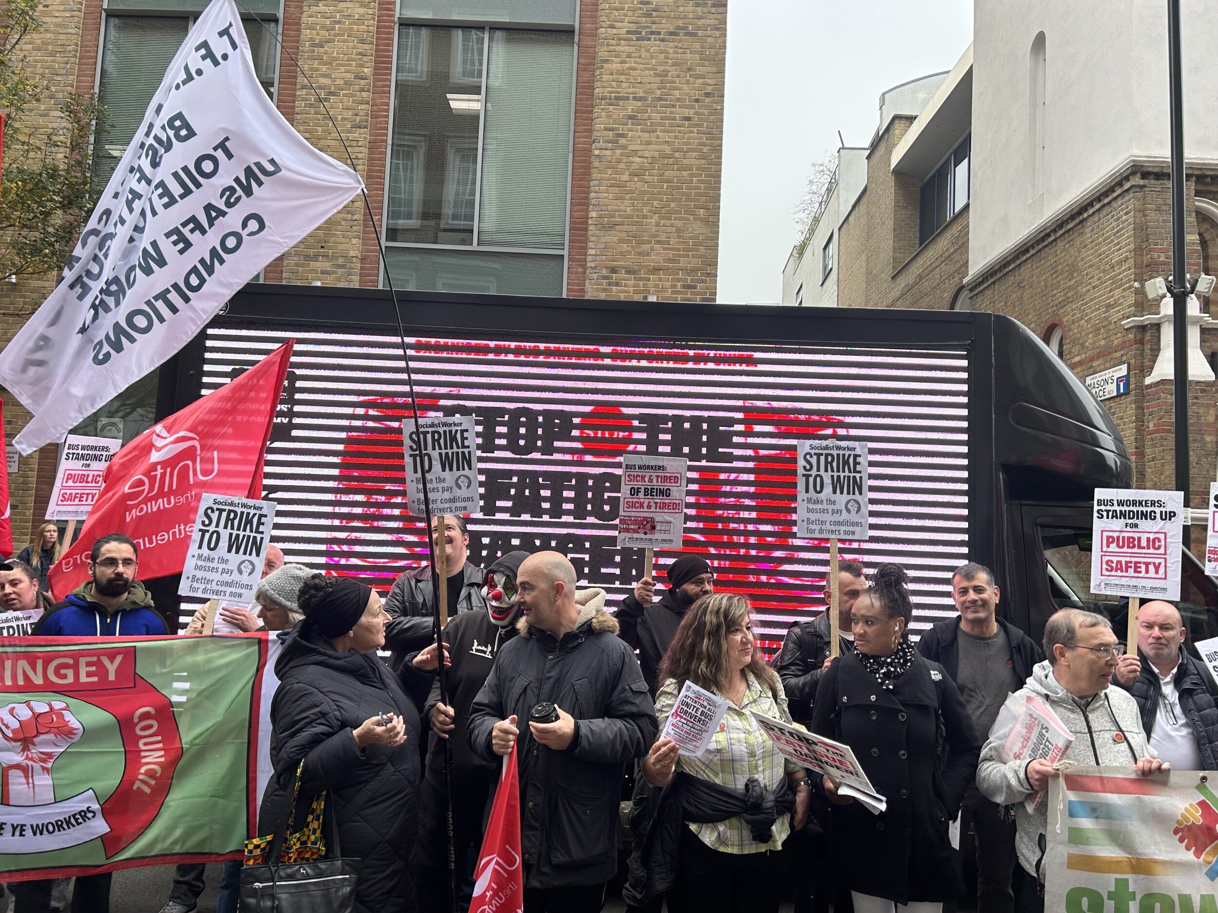 Bus drivers protest in London - City News