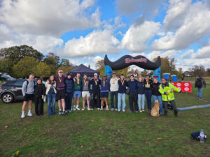 Movember UCL students at a half-marathon 