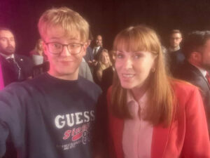 Mr Wilson with former Deputy Prime Minister, Angela Rayner.