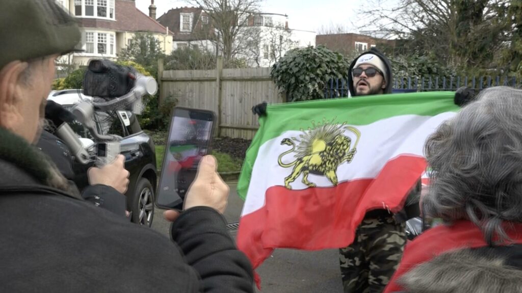 Iran protests in London
