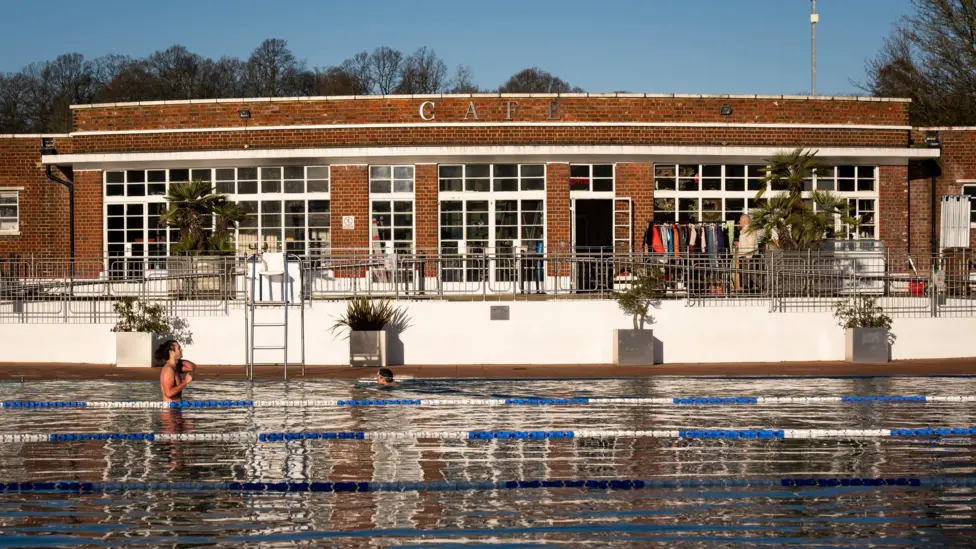 Parliament Hill Lido on Hampstead Heath