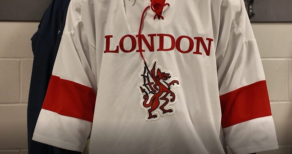 London Dragon's white jersey