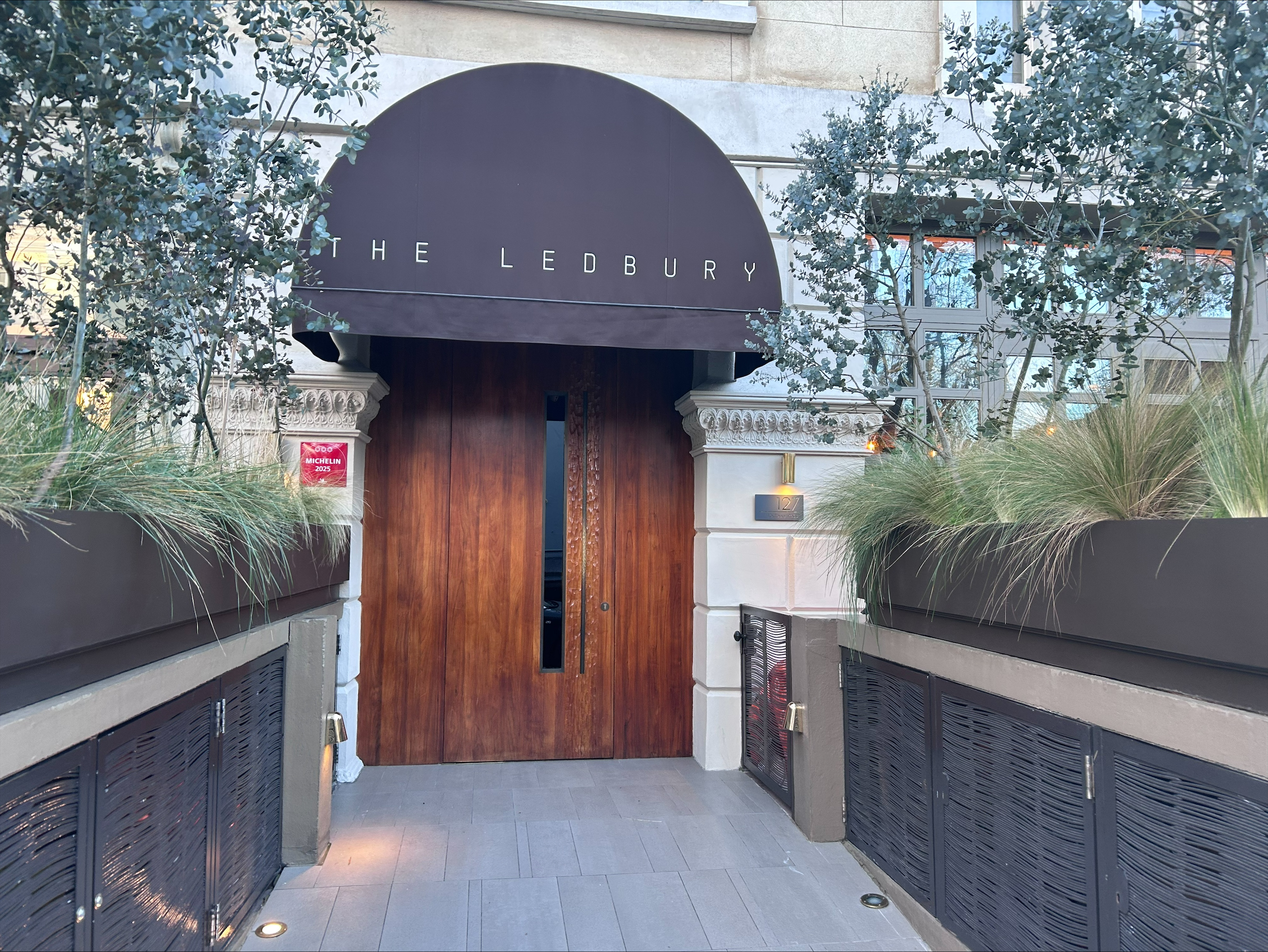 Entrance to The Ledbury restaurant