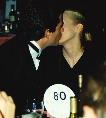 JFK Jr and Carolyn Bessette Kennedy kiss, 1997